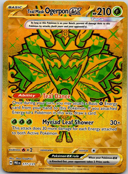 Teal Mask Ogerpon ex - 177/131 SV: Prismatic Evolutions (5ban Graphics)