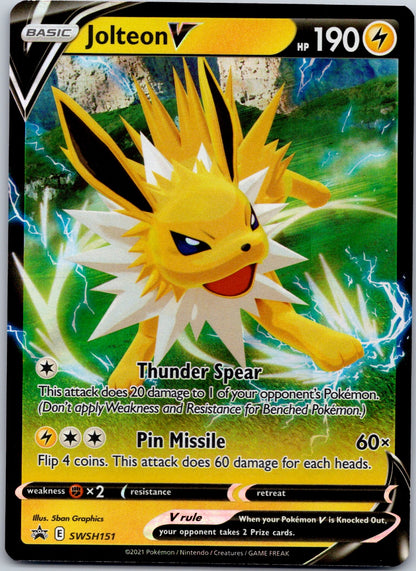 Jolteon V SWSH151 SWSH: Sword & Shield Promo Cards (5ban Graphics)