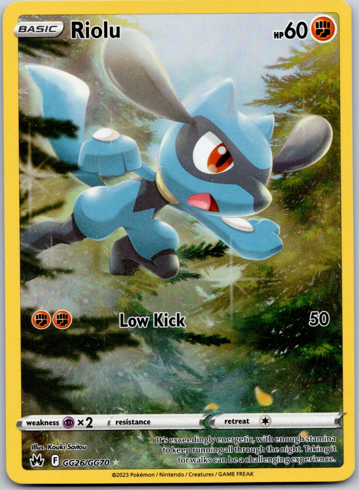 Riolu GG26/GG70 SWSH: Crown Zenith: Galarian Gallery (Kouki Saitou)