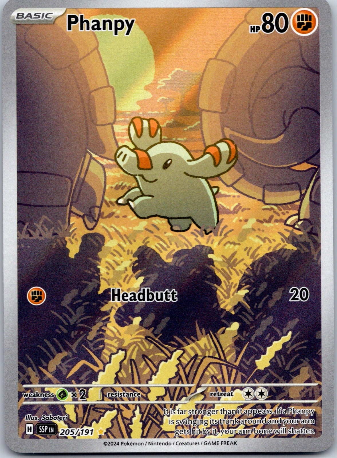 Phanpy 205/191 SV08: Surging Sparks (Saboteri)