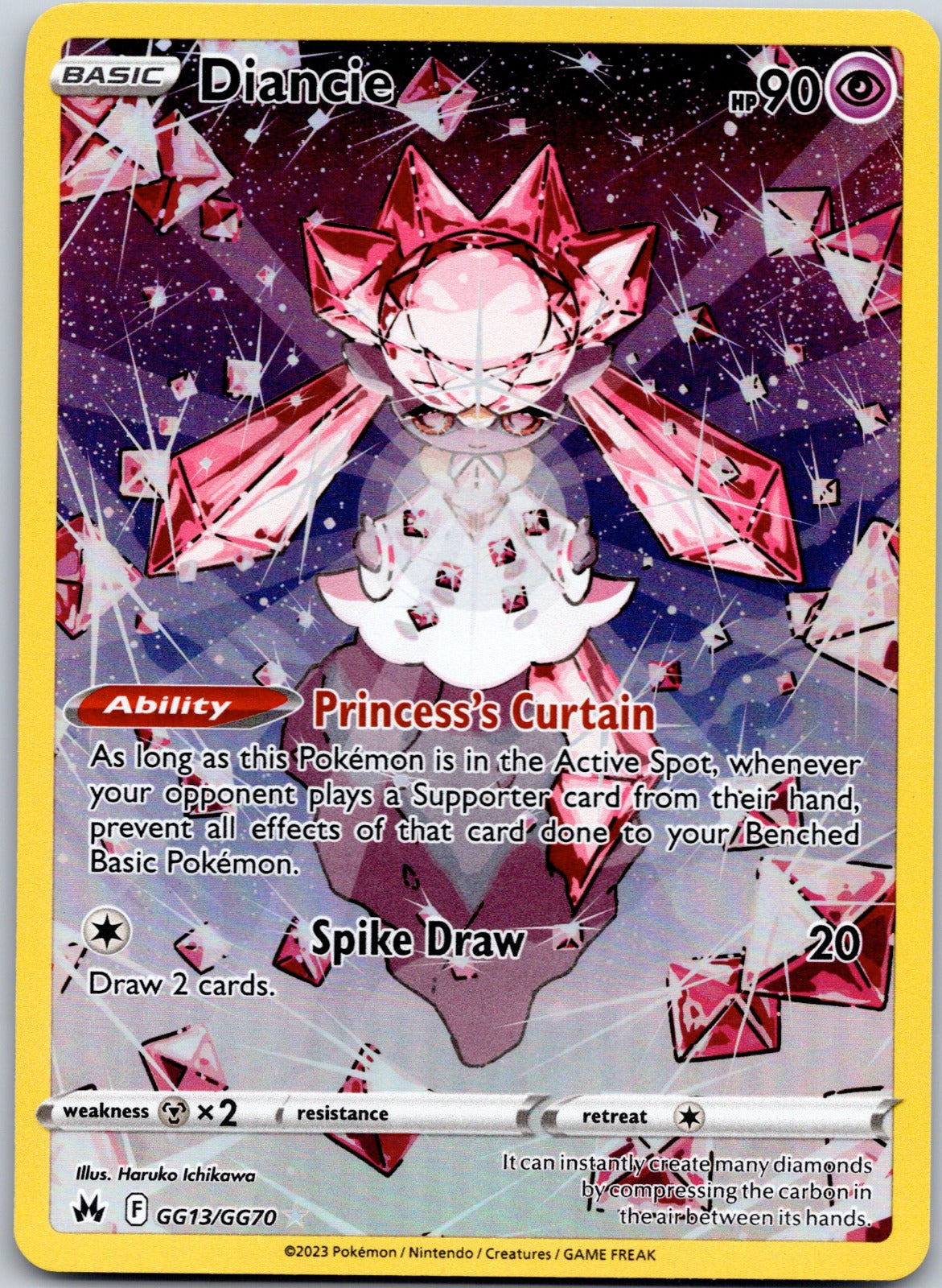 Diancie GG13/GG70 SWSH: Crown Zenith: Galarian Gallery (Haruko Ichikawa)