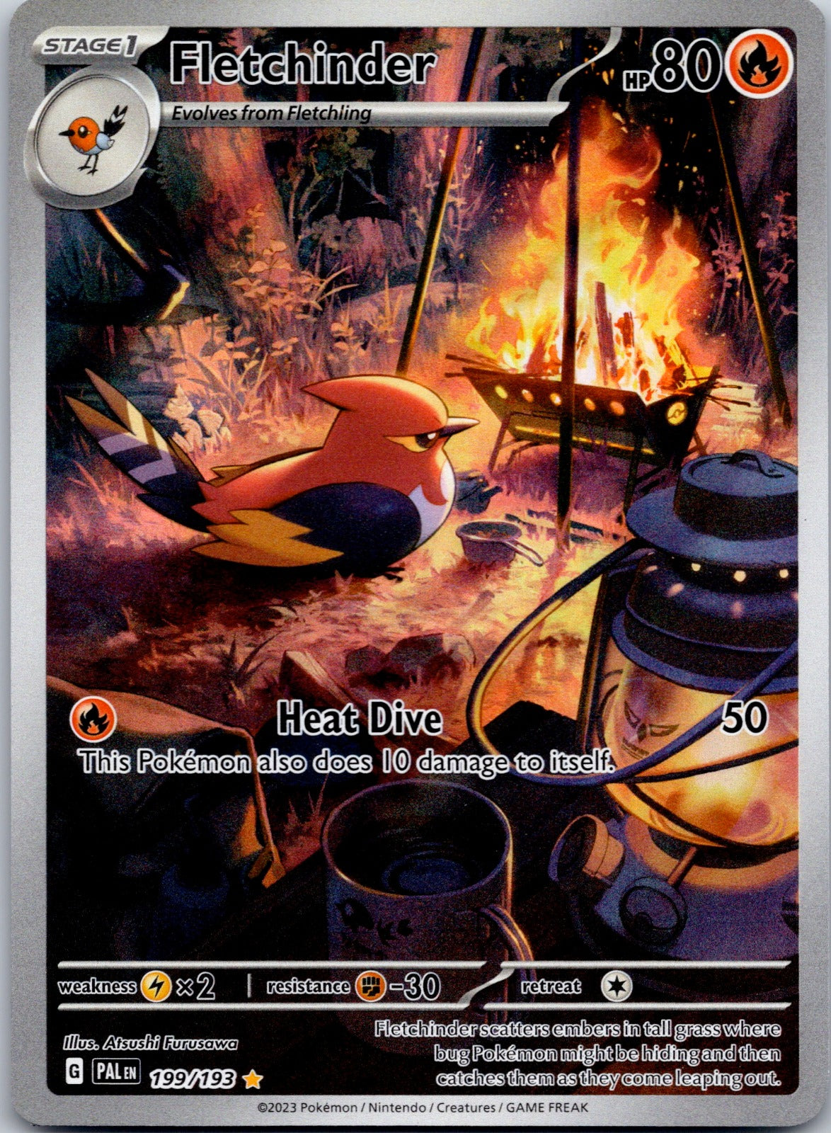 Fletchinder 199/193 SV02: Paldea Evolved (Atsushi Furusawa)