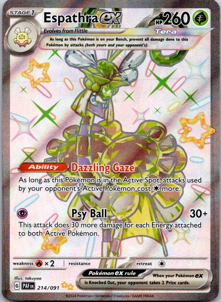 Espathra ex 214/091 SV: Paldean Fates (5ban Graphics)