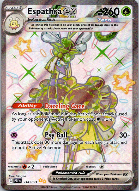 Espathra ex 214/091 SV: Paldean Fates (5ban Graphics)