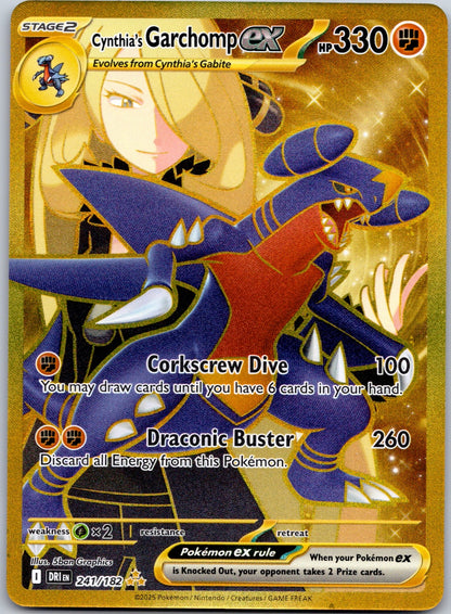 Cynthia's Garchomp ex 241/182 SV10: Destined Rivals (5ban Graphics)