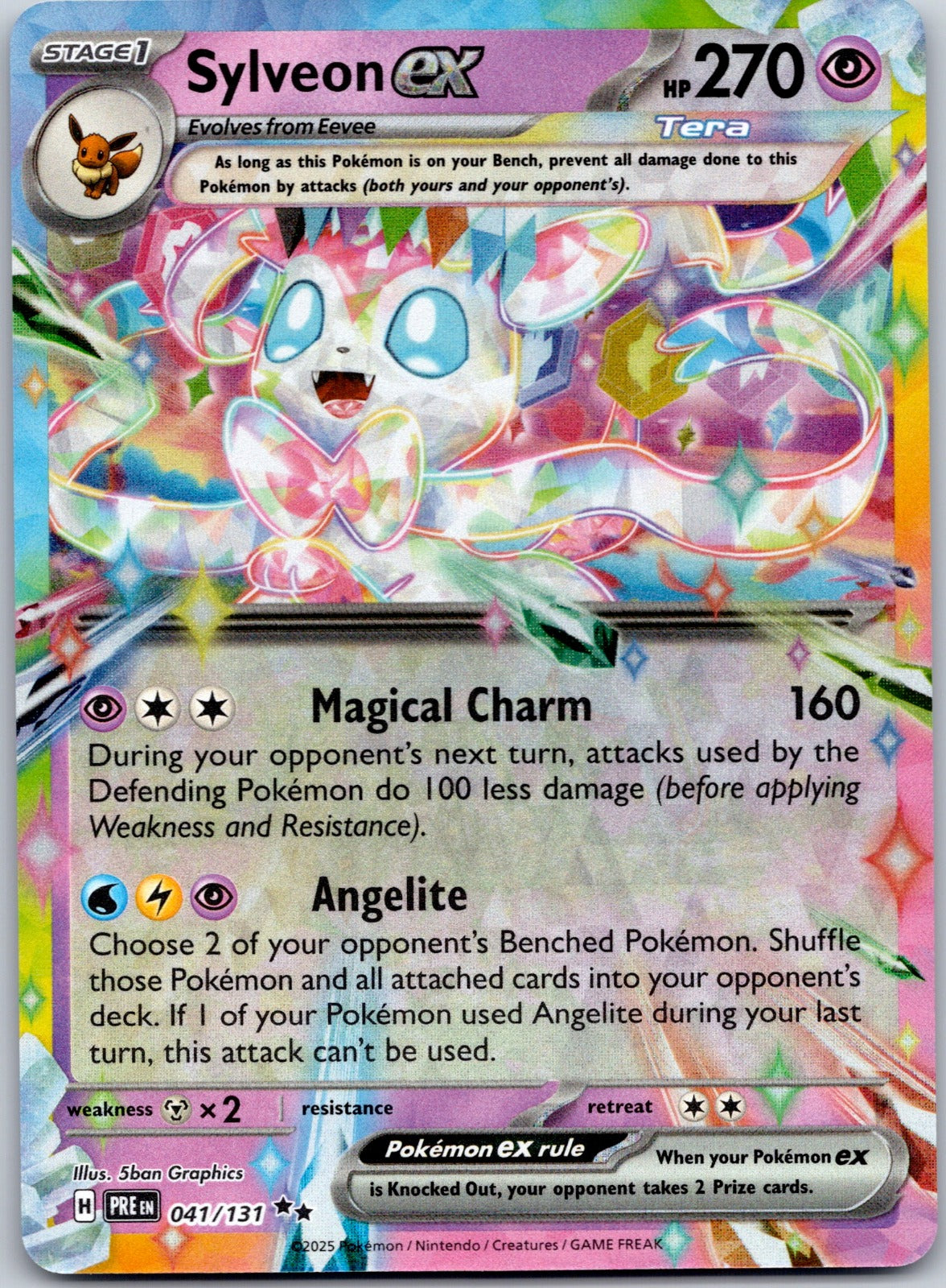 Sylveon ex 041/131 SV: Prismatic Evolutions (5ban Graphics)