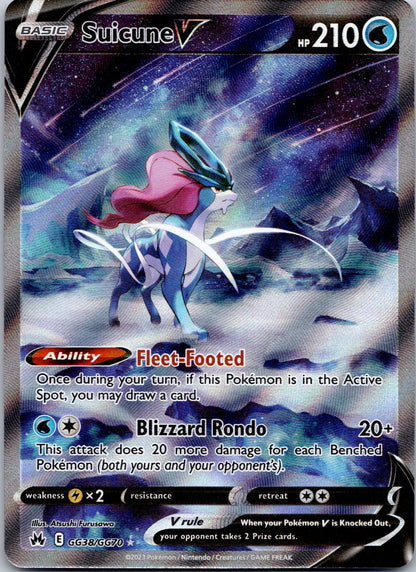 Suicune V GG38/GG70 SWSH: Crown Zenith: Galarian Gallery (Atsushi Furusawa)