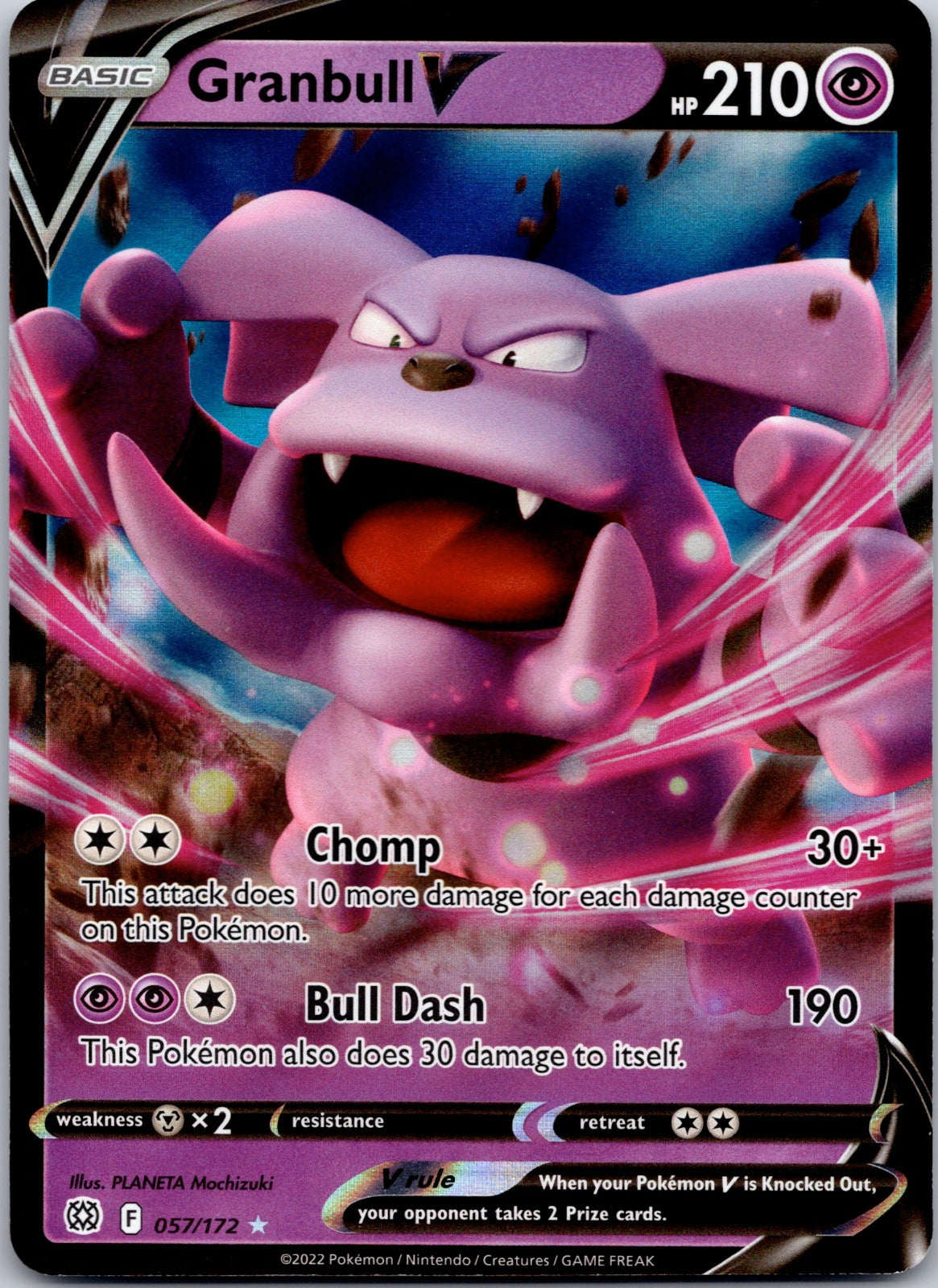 Granbull V 057/172 SWSH09: Brilliant Stars (Masakazu Fukuda)