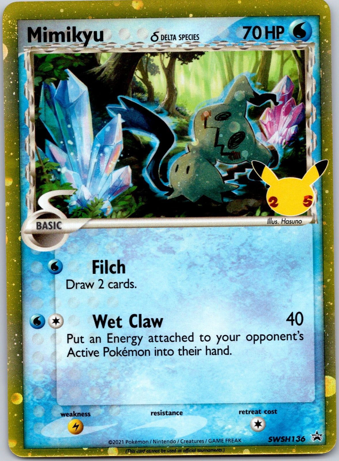 Mimikyu (Delta Species) - SWSH136 SWSH: Sword & Shield Promo Cards (Hasuno)