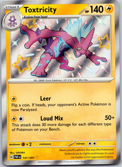 Toxtricity 141/091 SV: Paldean Fates (GIDORA)