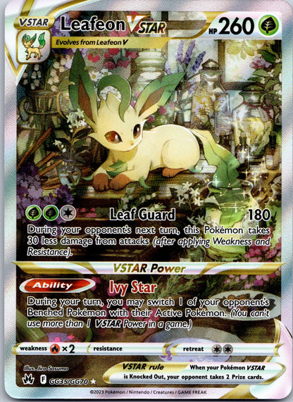 Leafeon VSTAR GG35/GG70 SWSH: Crown Zenith: Galarian Gallery (Jiro Sasumo)