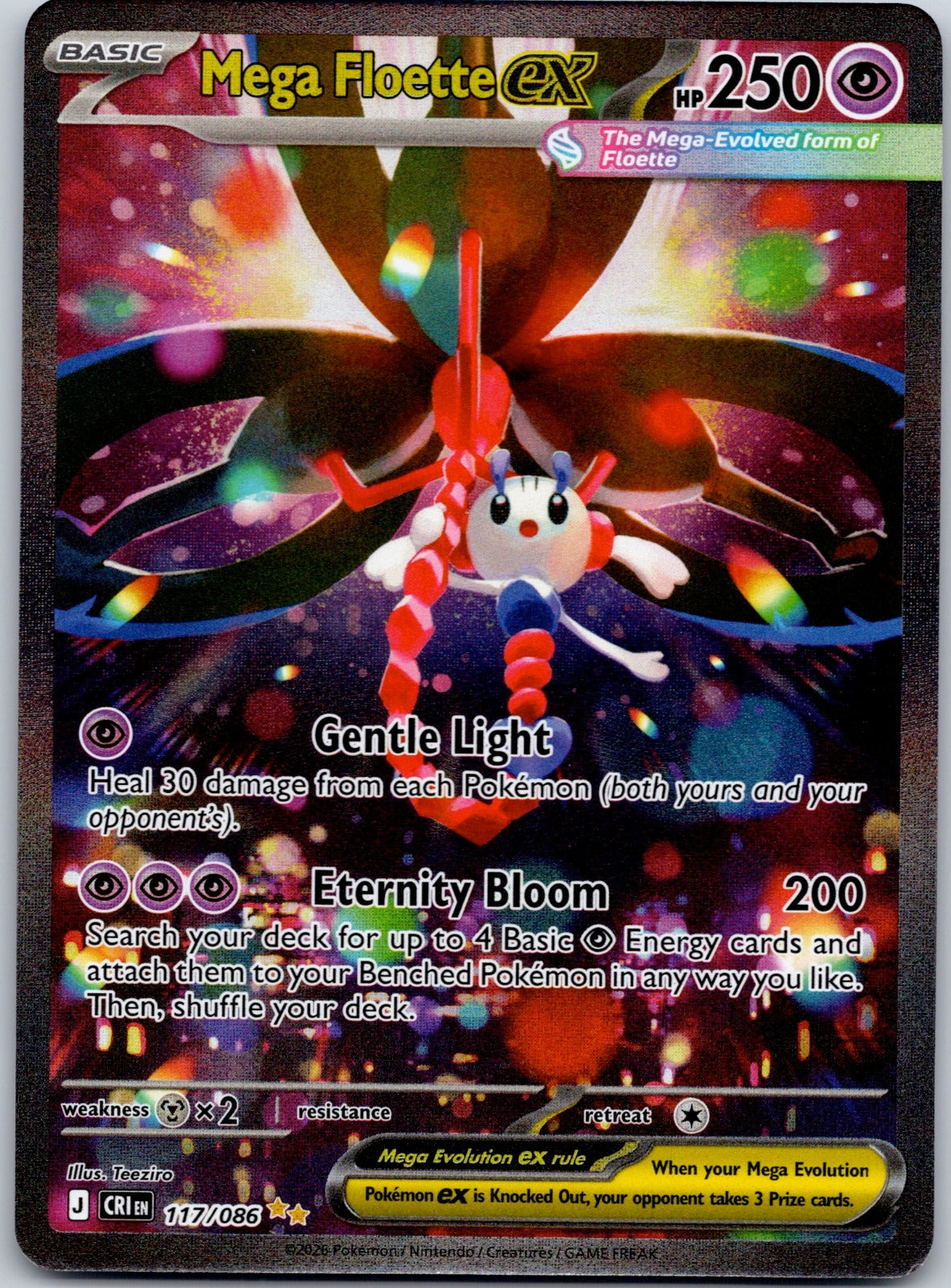 Mega Floette ex 117/086 ME04: Chaos Rising (Teeziro)