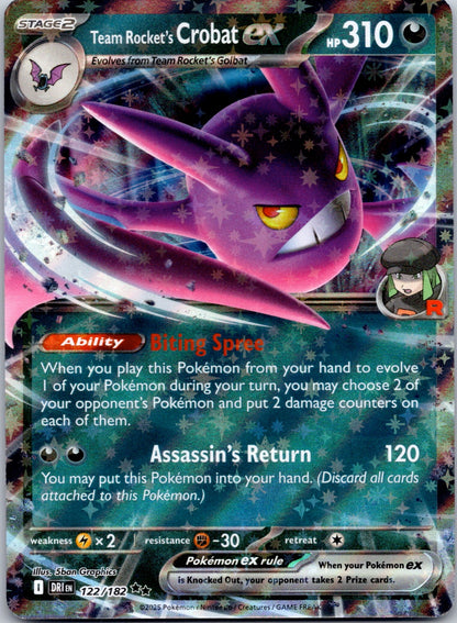 Team Rocket's Crobat ex 122/182 SV10: Destined Rivals (matazo)