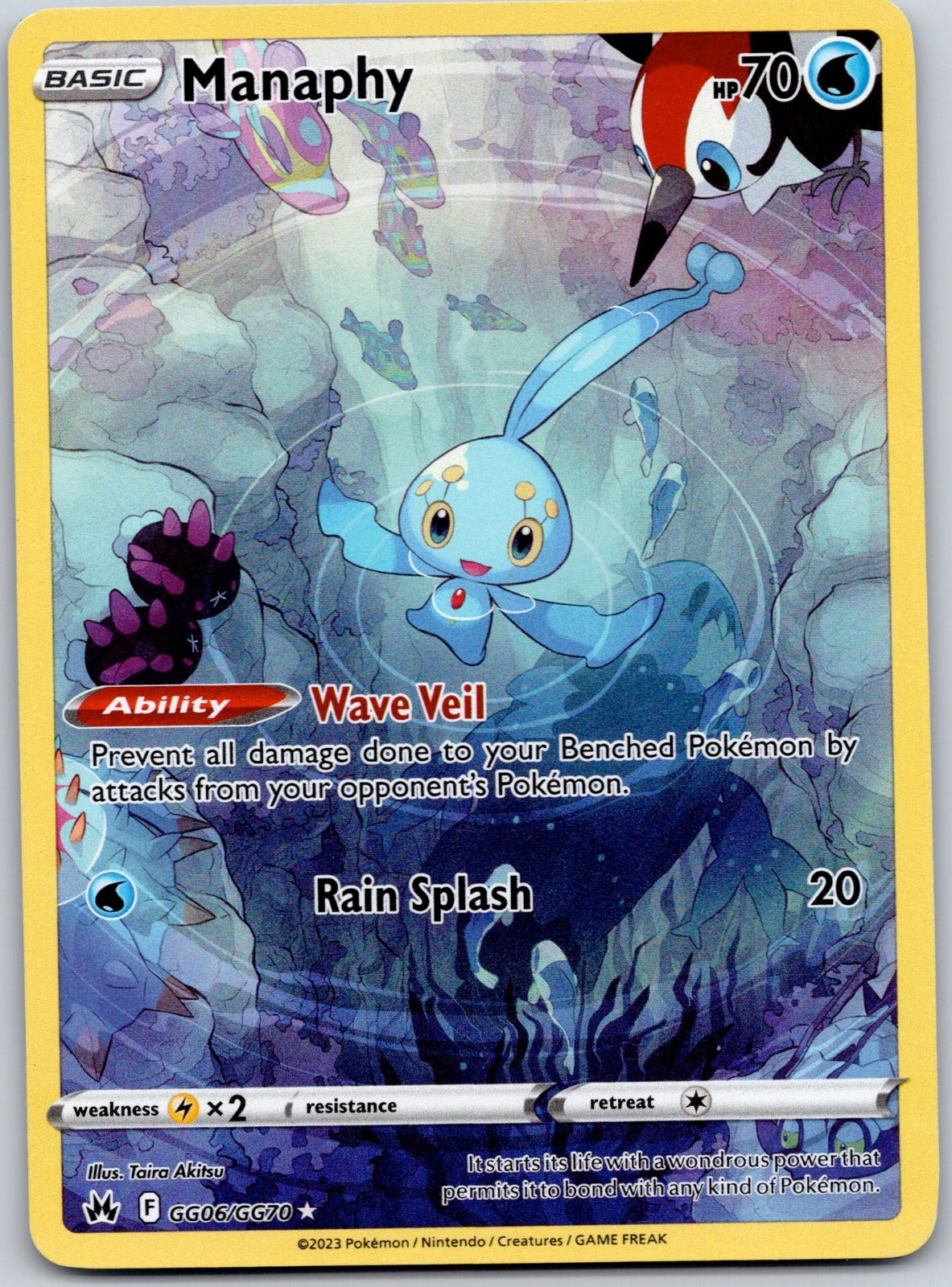 Manaphy GG06/GG70 SWSH: Crown Zenith: Galarian Gallery (Taira Akitsu)