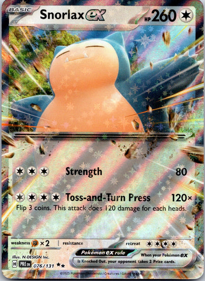 Snorlax ex 076/131 SV: Prismatic Evolutions (N-DESIGN Inc.)