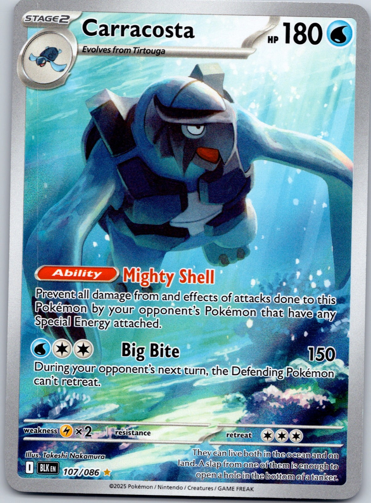 Carracosta 107/086 SV: Black Bolt (Takeshi Nakamura)
