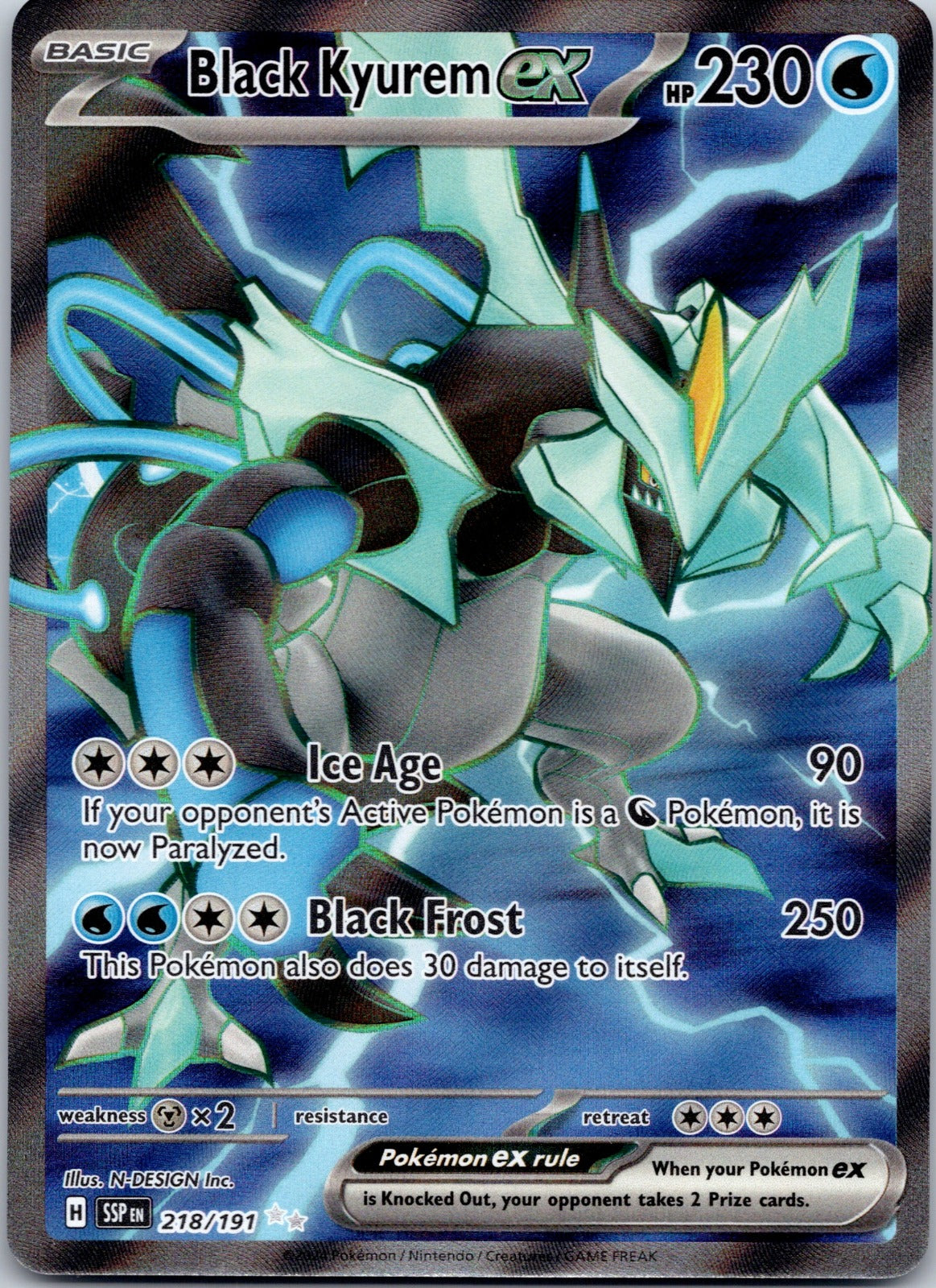 Black Kyurem ex 218/191 SV08: Surging Sparks (N-DESIGN Inc.)