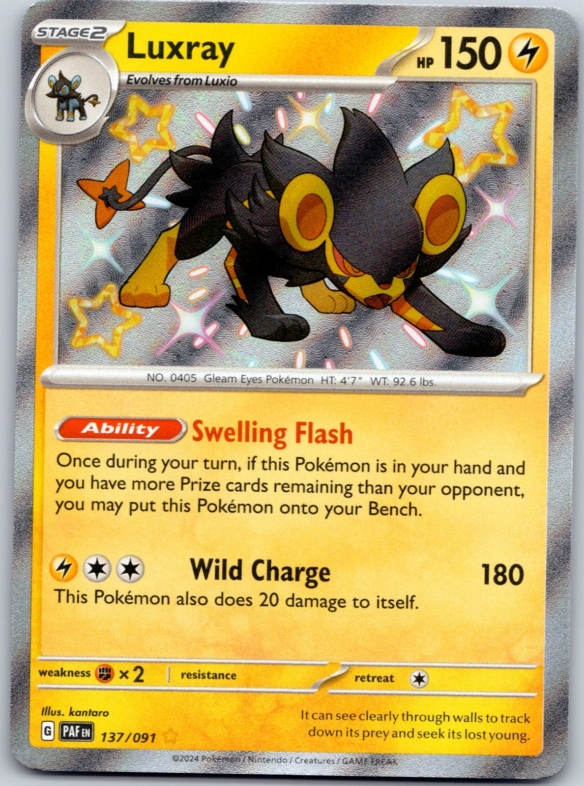 Luxray 137/091 SV: Paldean Fates (kantaro)