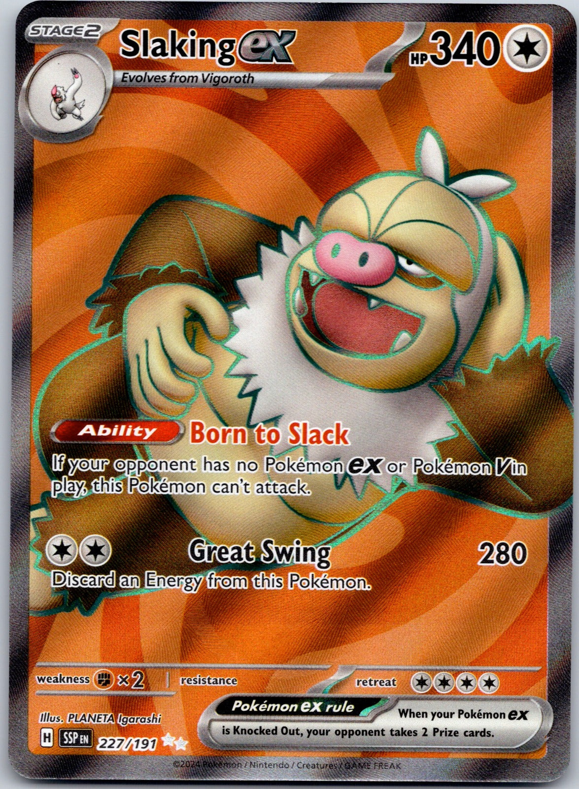 Slaking ex 227/191 SV08: Surging Sparks (PLANETA Igarashi)