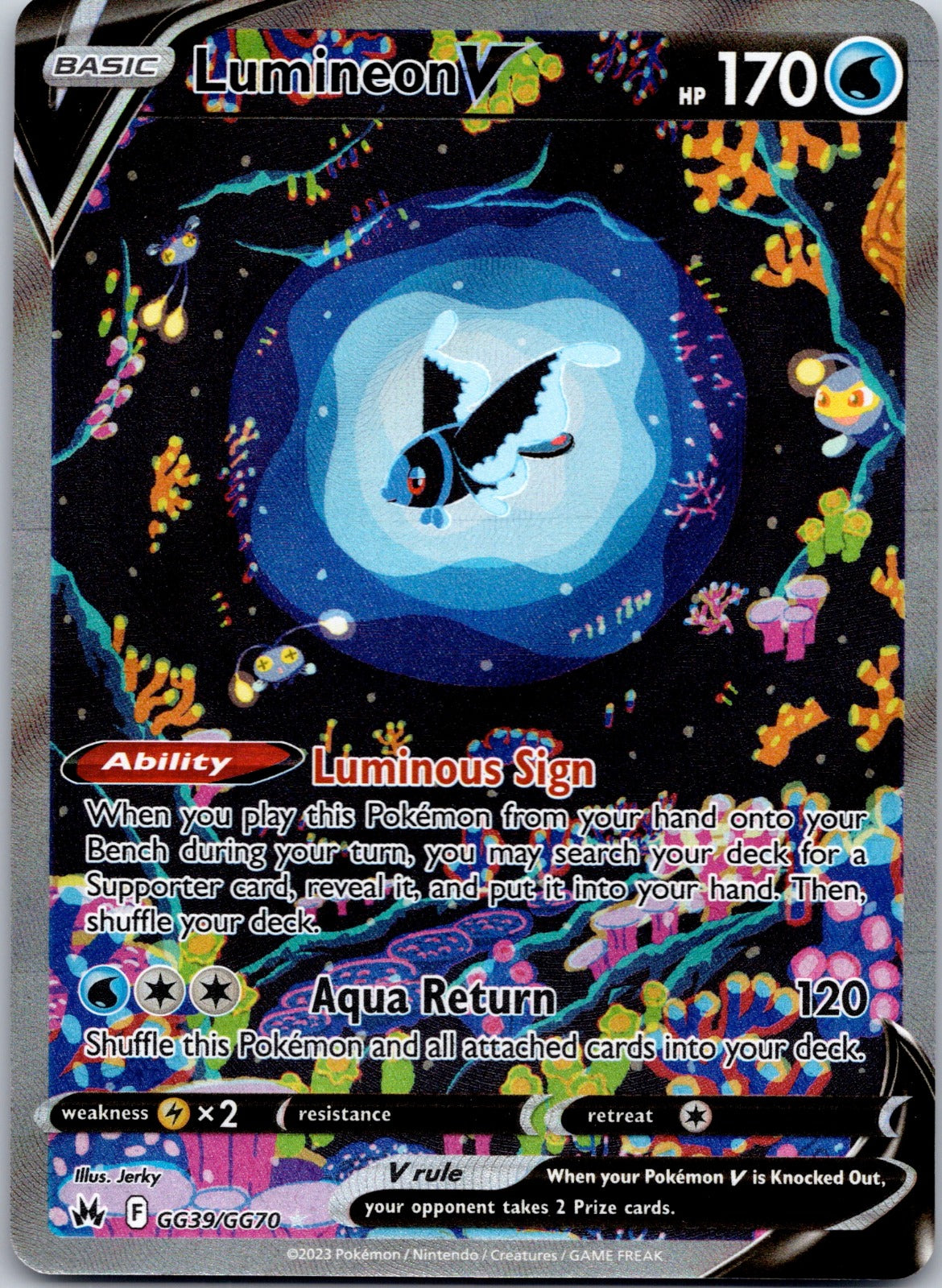 Lumineon V GG39/GG70 SWSH: Crown Zenith: Galarian Gallery (Jerky)