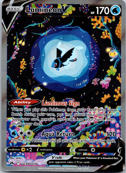 Lumineon V GG39/GG70 SWSH: Crown Zenith: Galarian Gallery (Jerky)