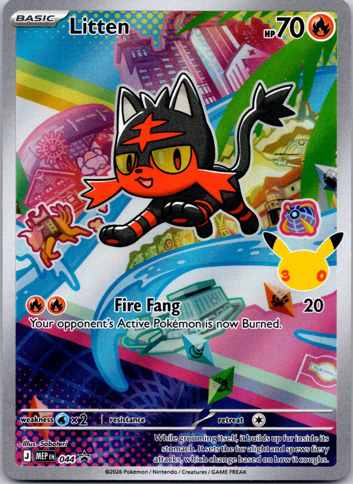 Litten - 044 ME: Mega Evolution Promo (Saboteri)