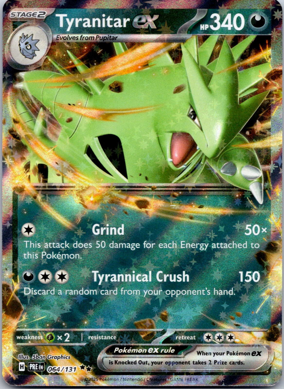 Tyranitar ex 064/131 SV: Prismatic Evolutions (5ban Graphics)
