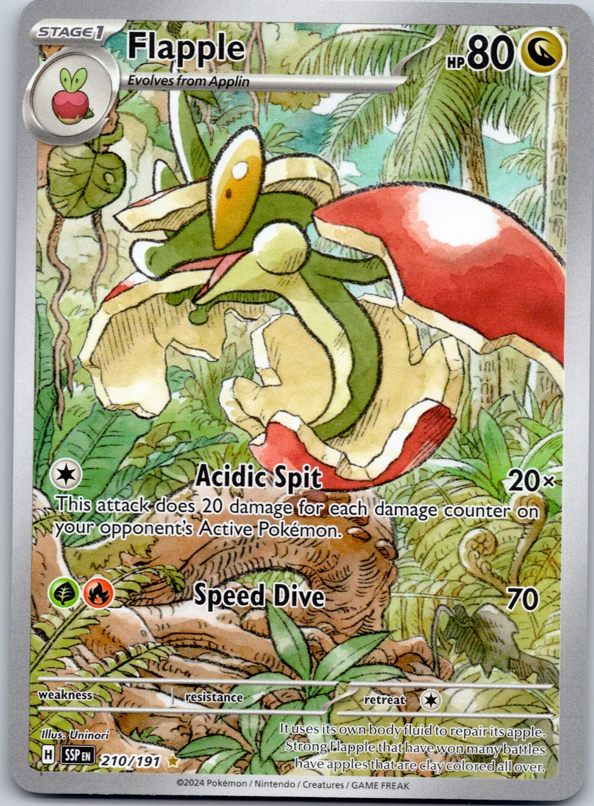 Flapple 210/191 SV08: Surging Sparks (Uninori)