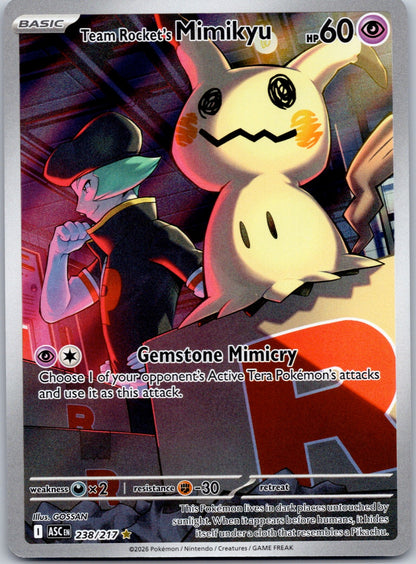 Team Rocket's Mimikyu 238/217 ME: Ascended Heroes (GOSSAN)