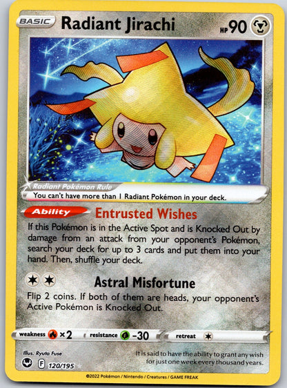 Radiant Jirachi 120/195 SWSH12: Silver Tempest (Ryuta Fuse)