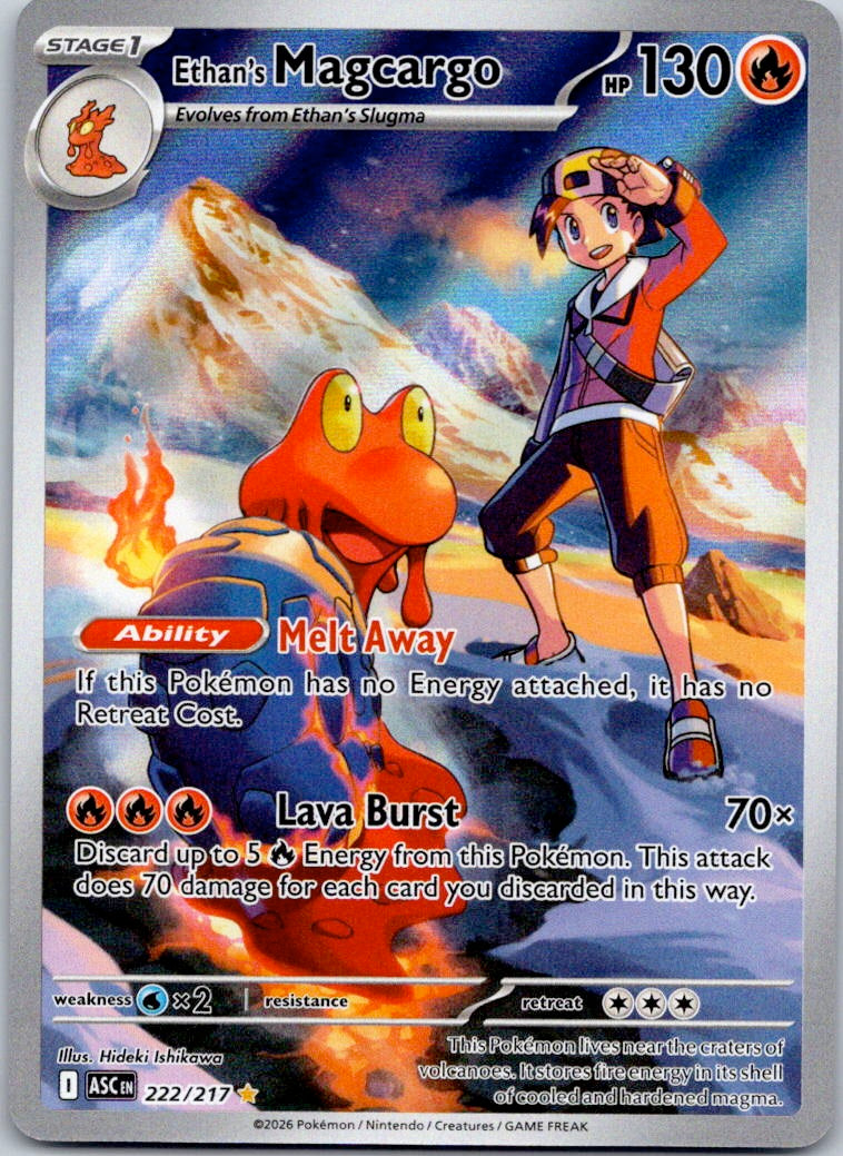 Ethan's Magcargo 222/217 ME: Ascended Heroes (Hideki Ishikawa)
