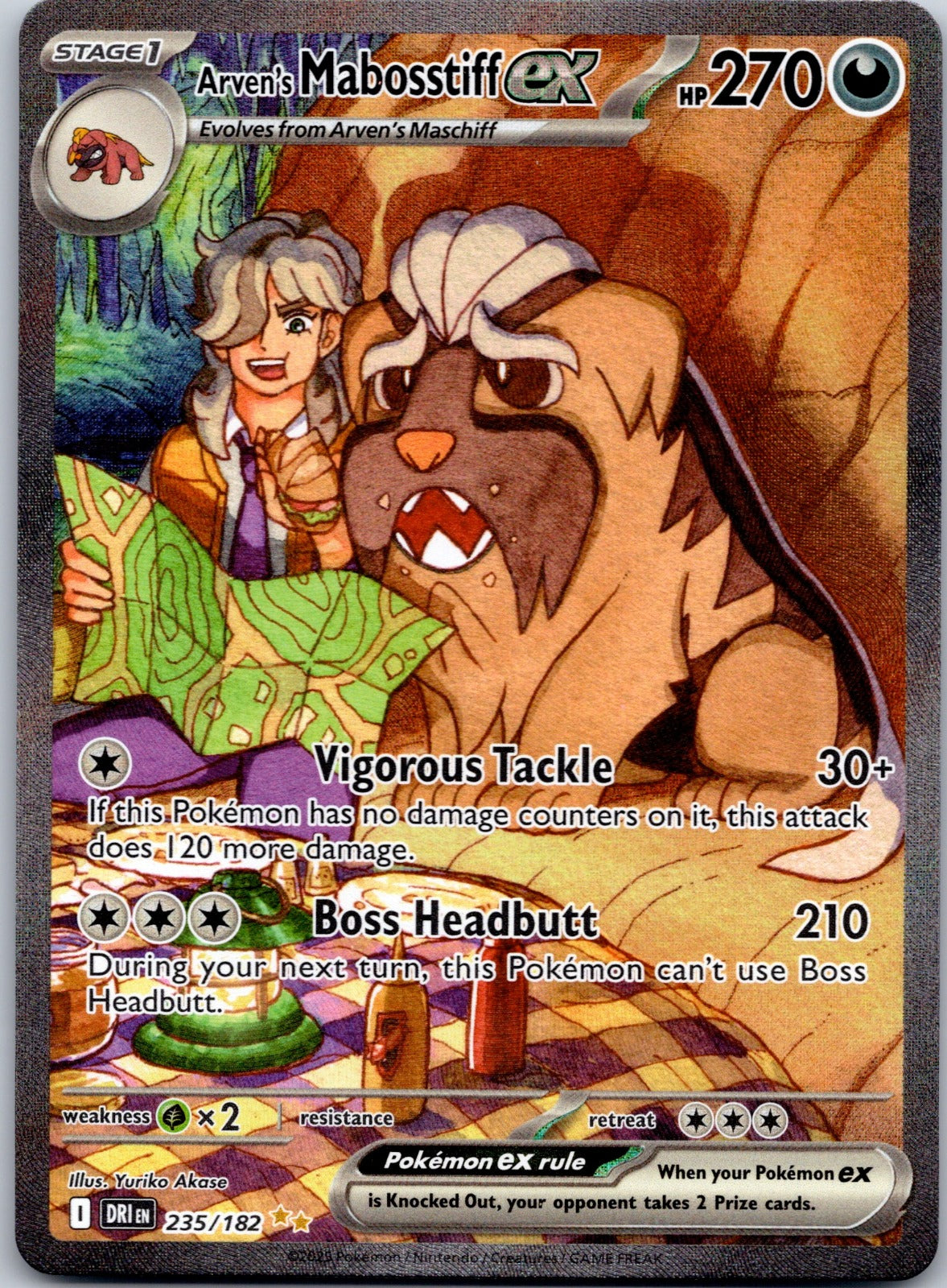 Arven's Mabosstiff ex 235/182 SV10: Destined Rivals (aky CG Works)