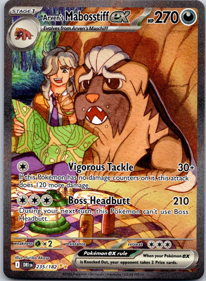 Arven's Mabosstiff ex 235/182 SV10: Destined Rivals (aky CG Works)
