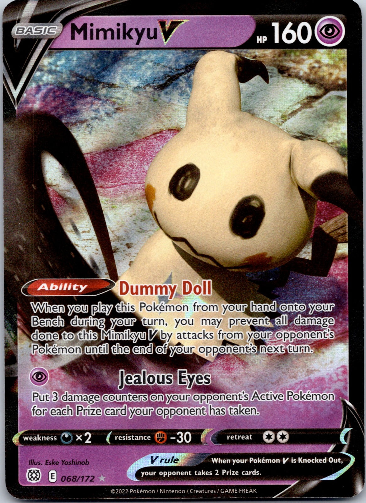 Mimikyu V 068/172 SWSH09: Brilliant Stars (Eske Yoshinob)