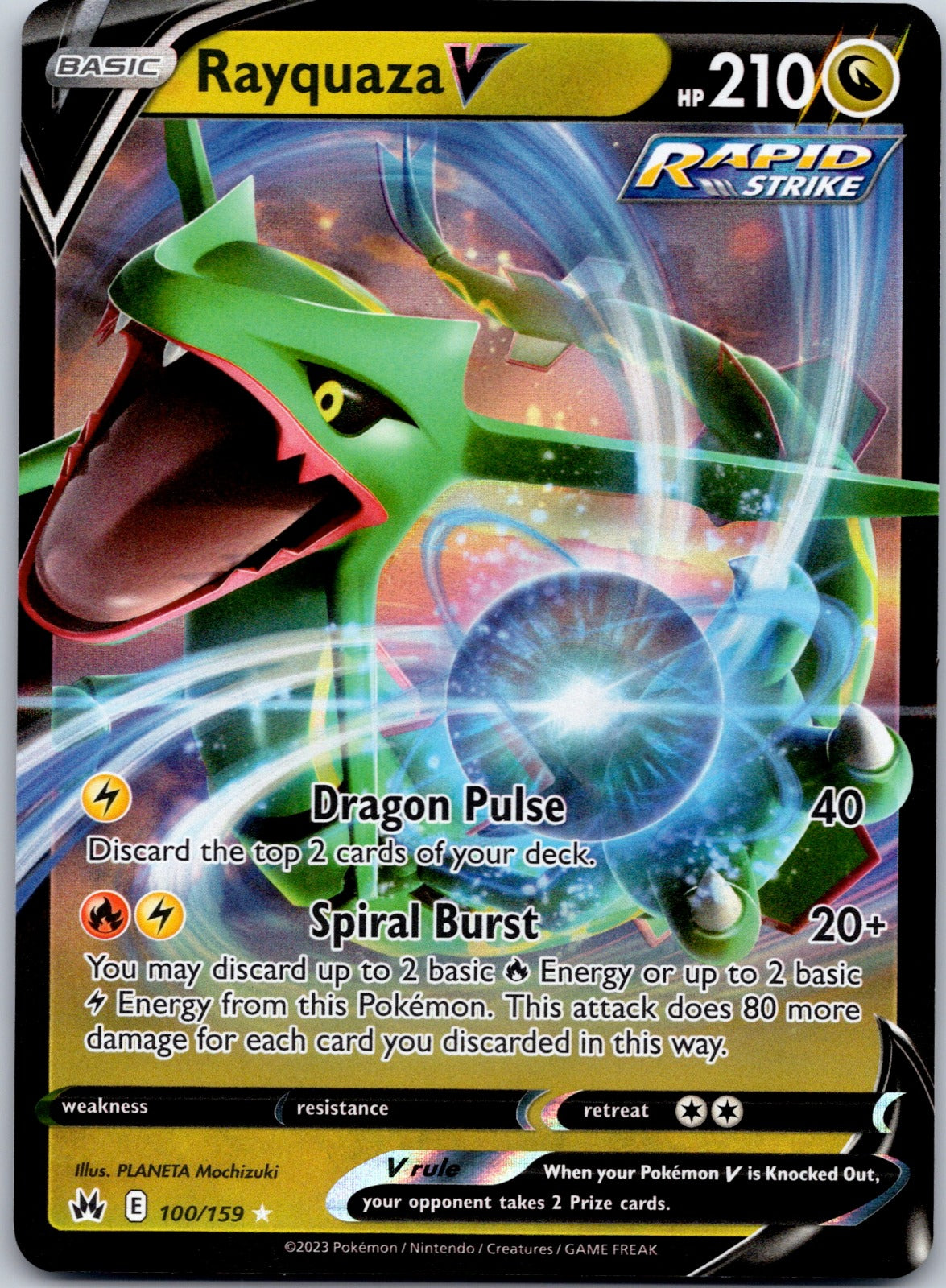 Rayquaza V 100/159 SWSH: Crown Zenith (PLANETA Mochizuki)