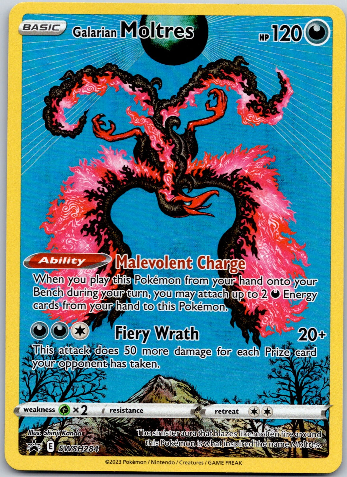Galarian Moltres - SWSH284 SWSH: Sword & Shield Promo Cards (Shinji Kanda)