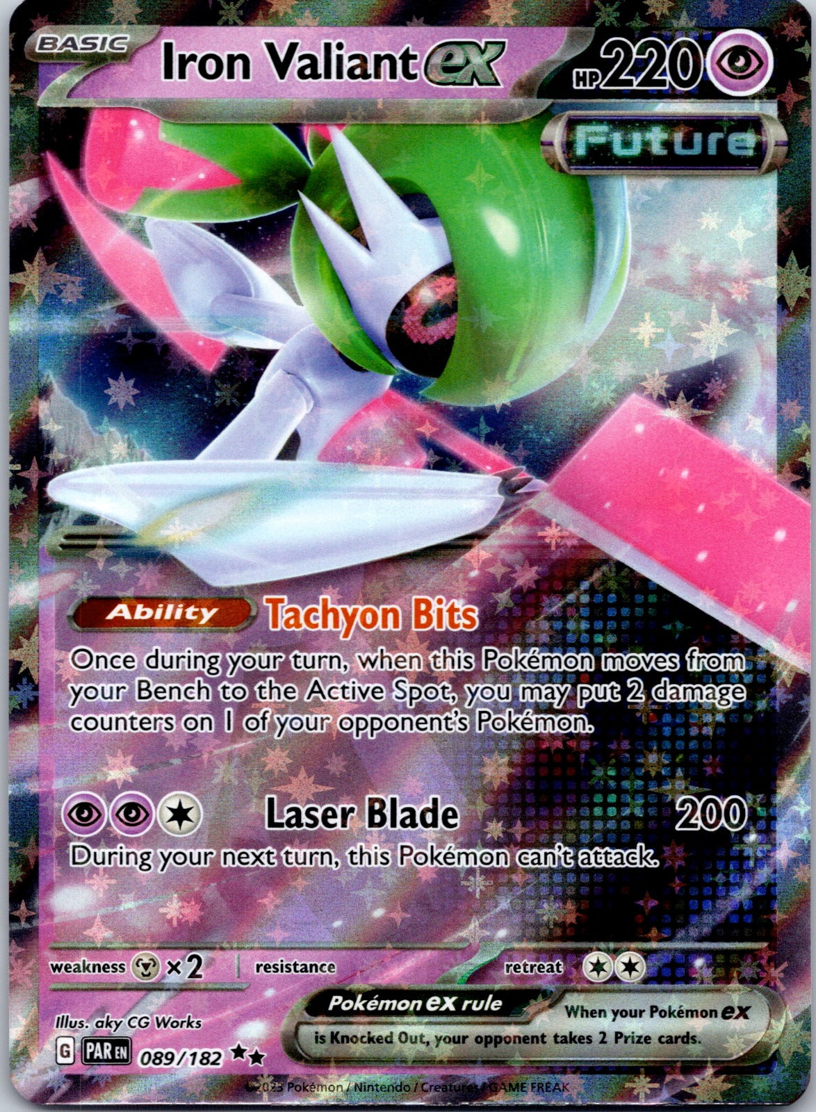Iron Valiant ex 089/182 SV04: Paradox Rift (aky CG Works)