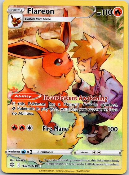 Flareon TG01/TG30 SWSH09: Brilliant Stars Trainer Gallery (Eri Yamaki)