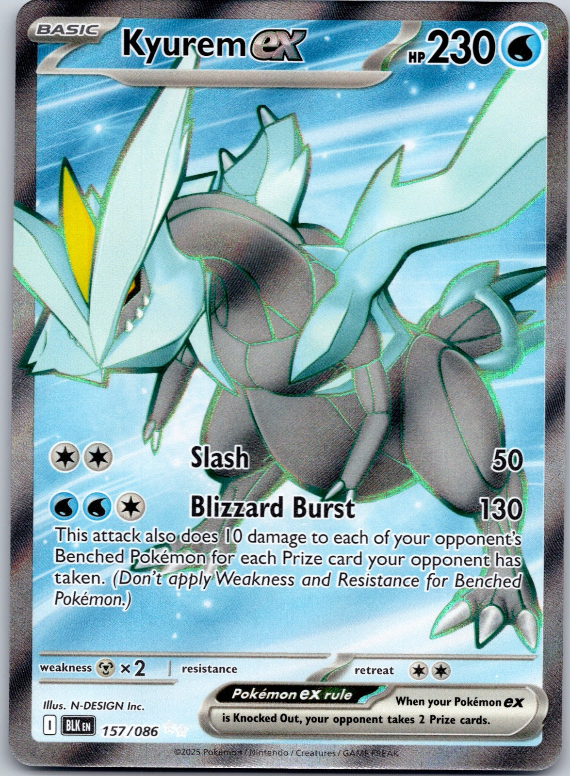 Kyurem ex 157/086 SV: Black Bolt (N-DESIGN Inc.)