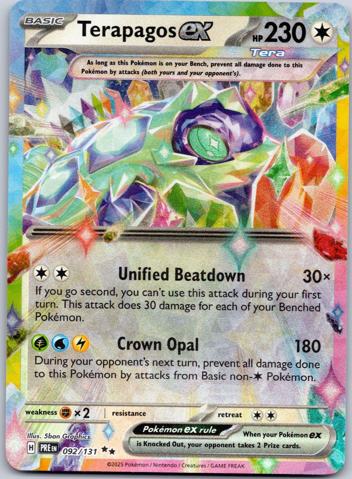 Terapagos ex 092/131 SV: Prismatic Evolutions (mashu)