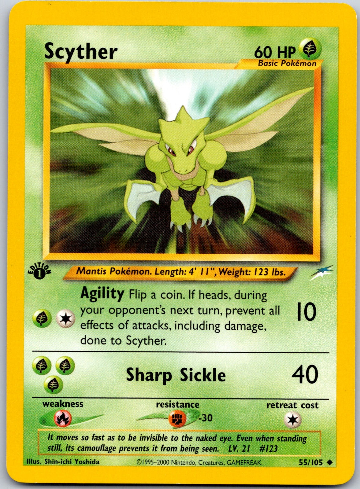 Scyther 055/105 Neo Destiny (Shin-ichi Yoshida) LP