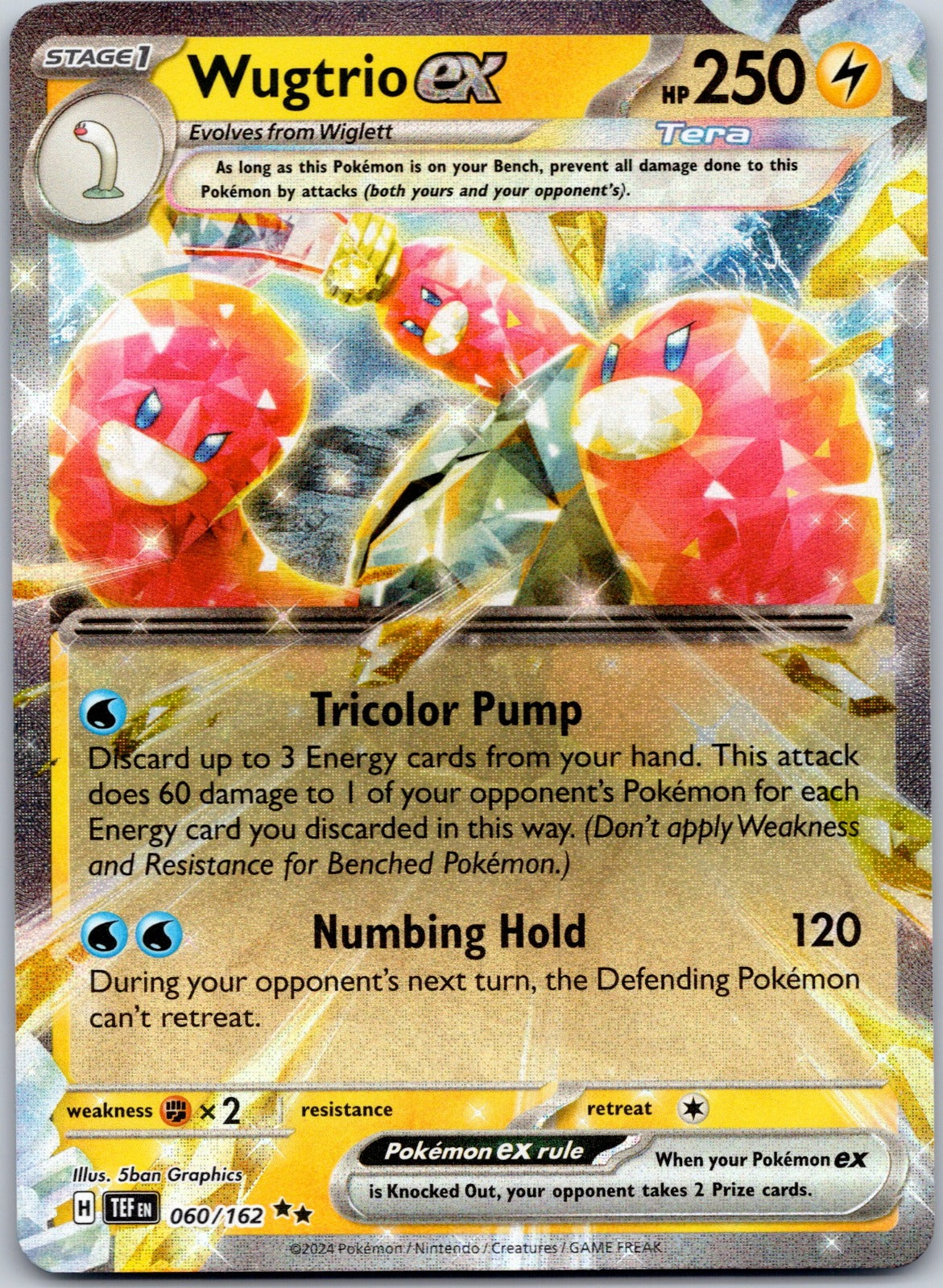 Wugtrio ex 060/162 SV05: Temporal Forces (5ban Graphics)