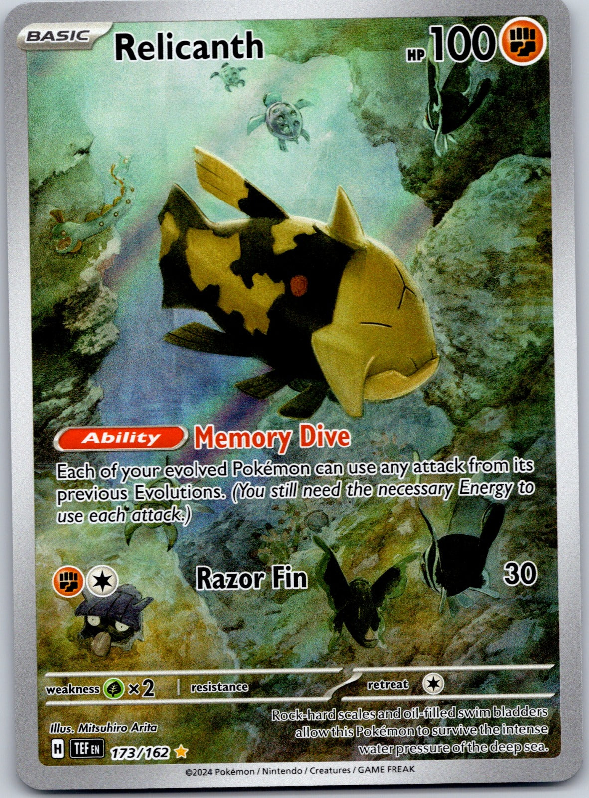 Relicanth 173/162 SV05: Temporal Forces (Mitsuhiro Arita)