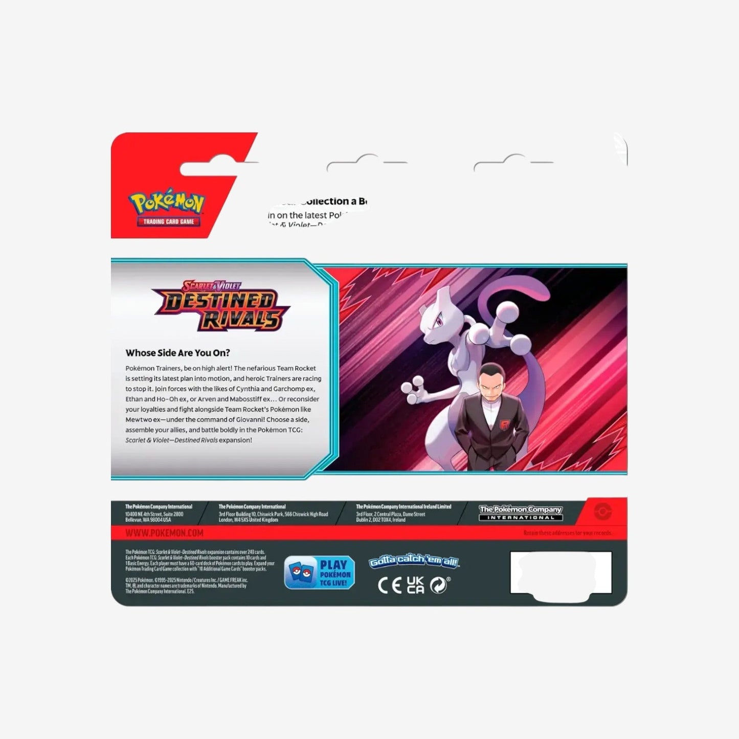 Pokemon TCG: Scarlet & Violet-Destined Rivals 3-Pack Blister Kangaskhan