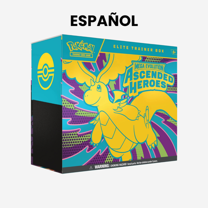 Pokemon TCG: Mega Evolution-Ascended Heroes Elite Trainer Box (Español)
