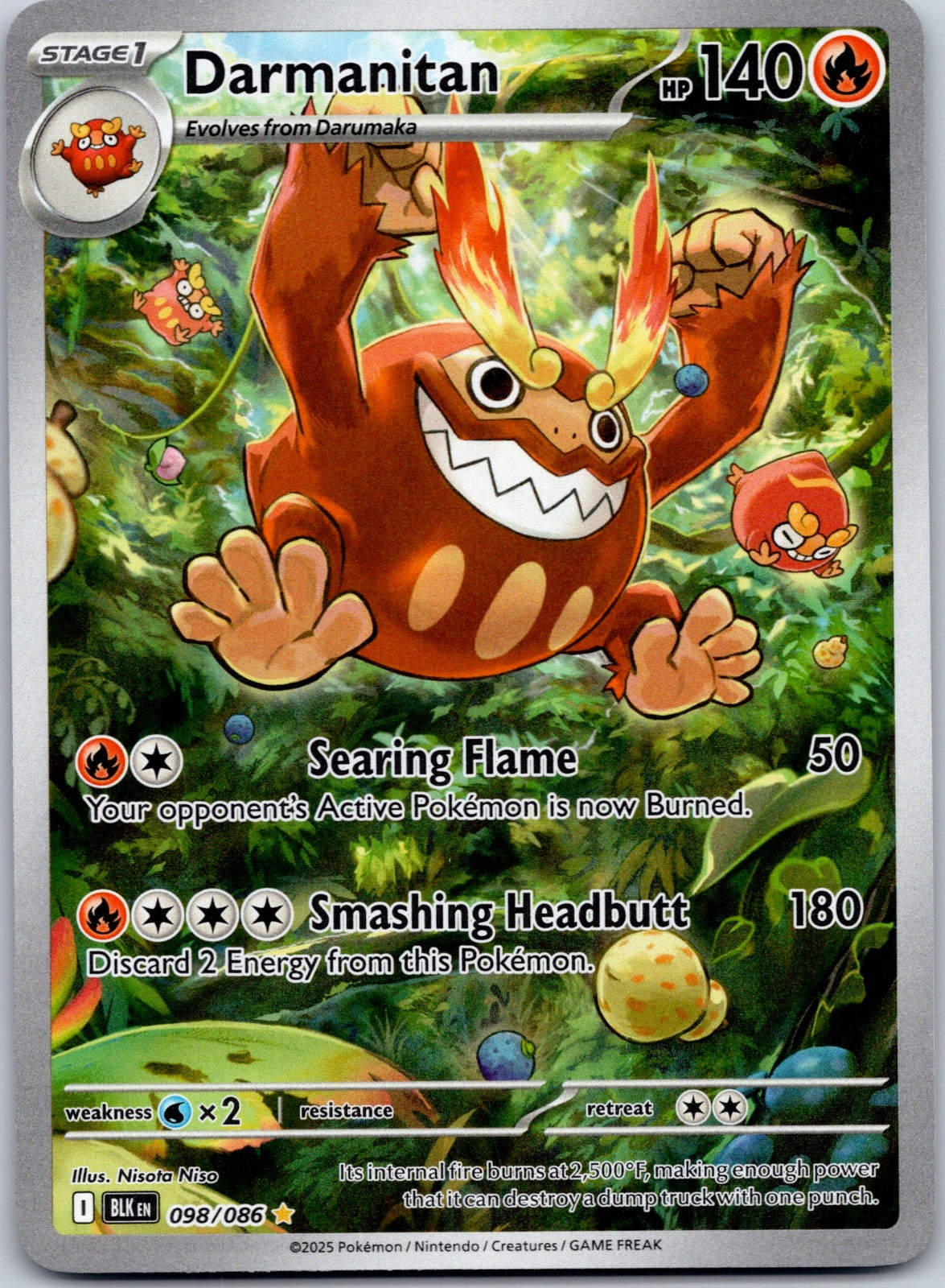 Darmanitan 098/086 SV: Black Bolt (Nisota Niso)