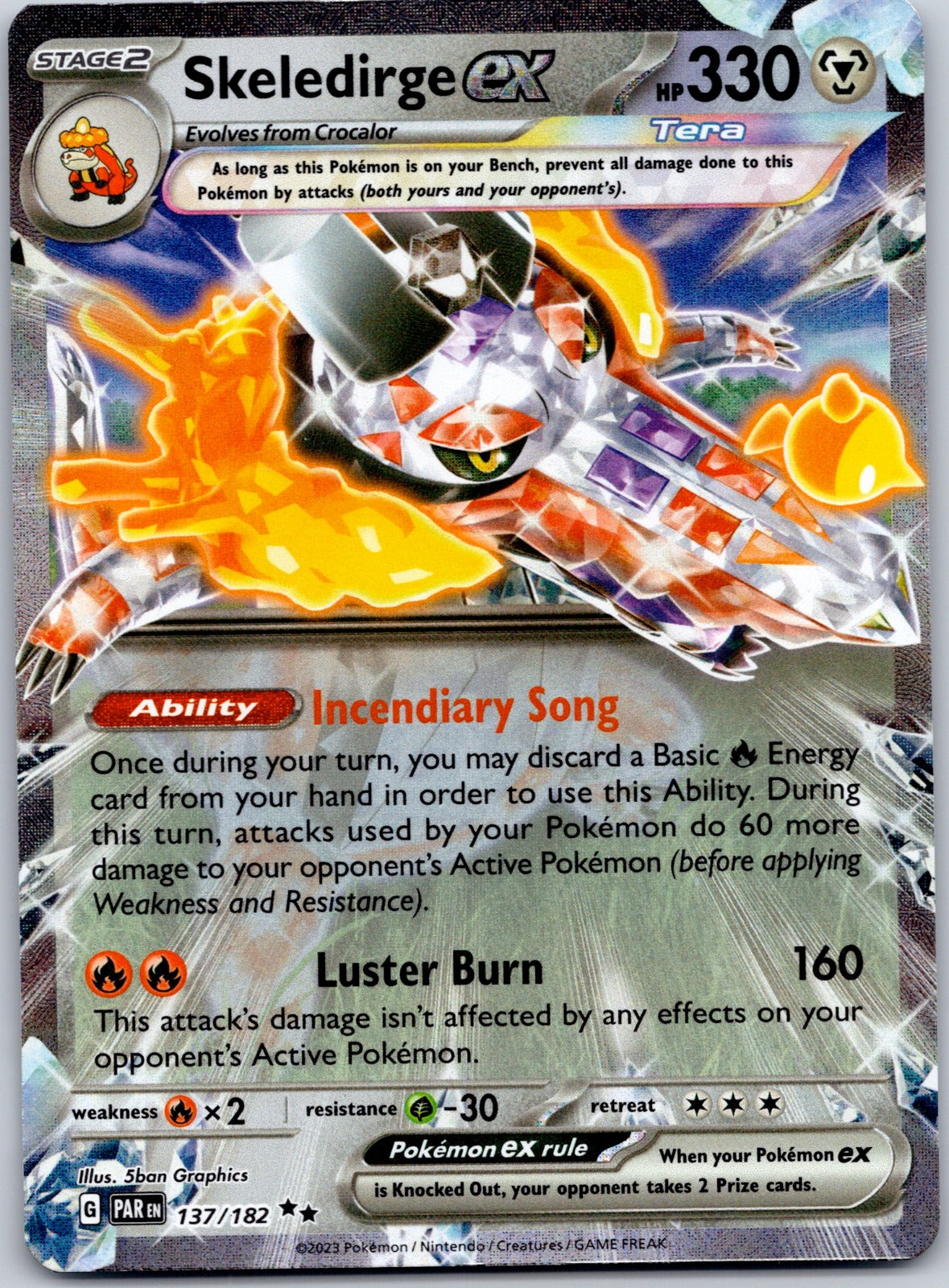 Skeledirge ex 137/182 SV04: Paradox Rift (5ban Graphics)