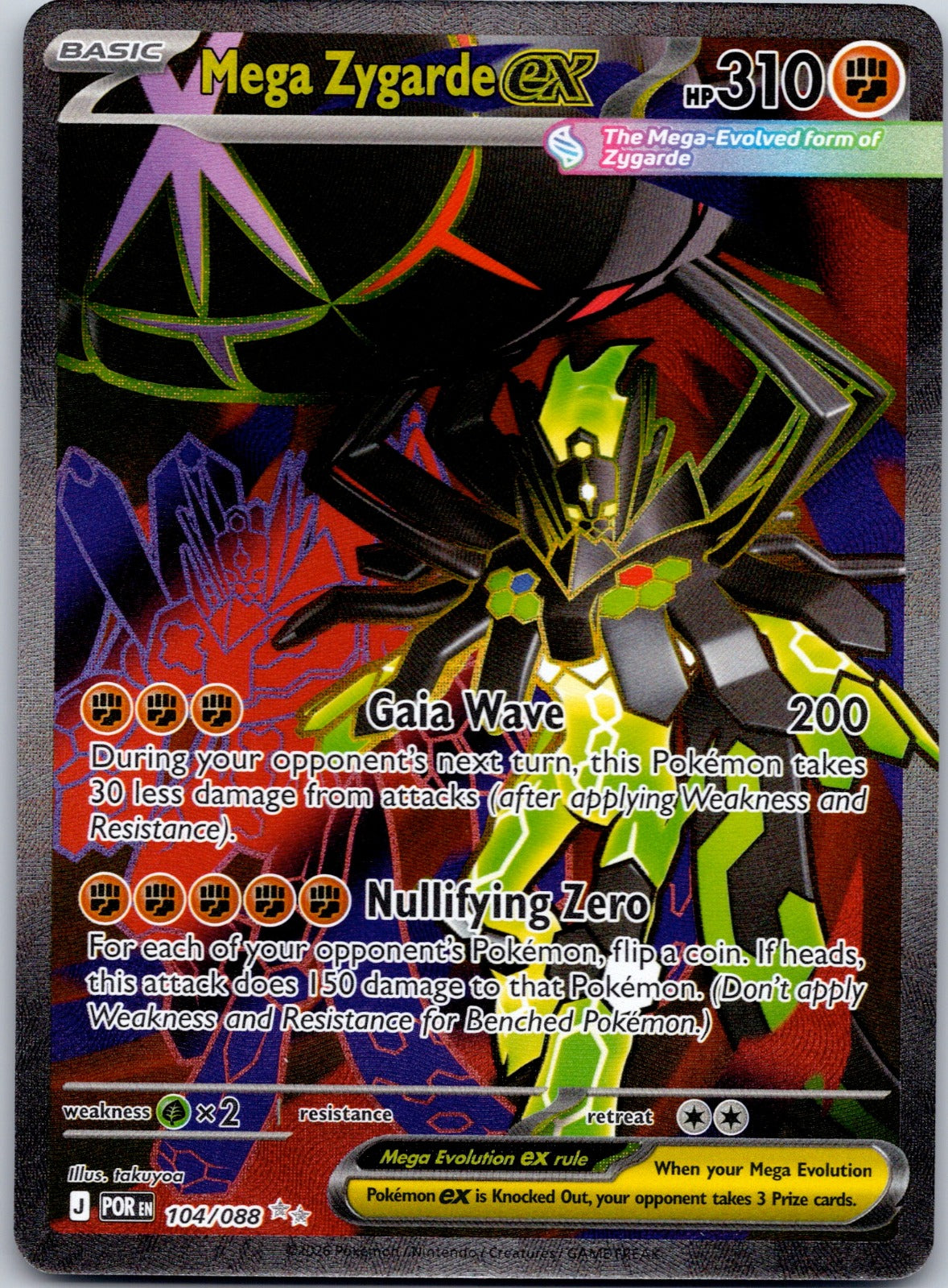 Mega Zygarde ex 104/088 ME03: Perfect Order (takuyoa)
