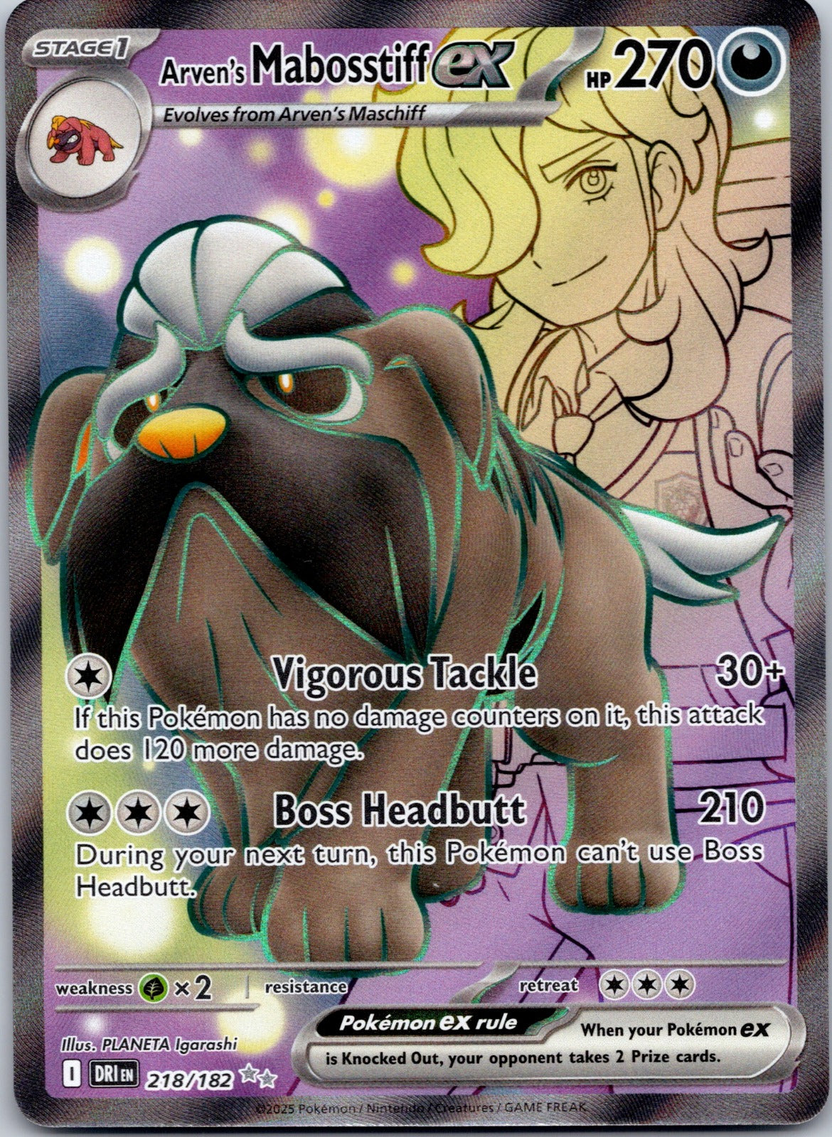 Arven's Mabosstiff ex 218/182 SV10: Destined Rivals (kantaro)