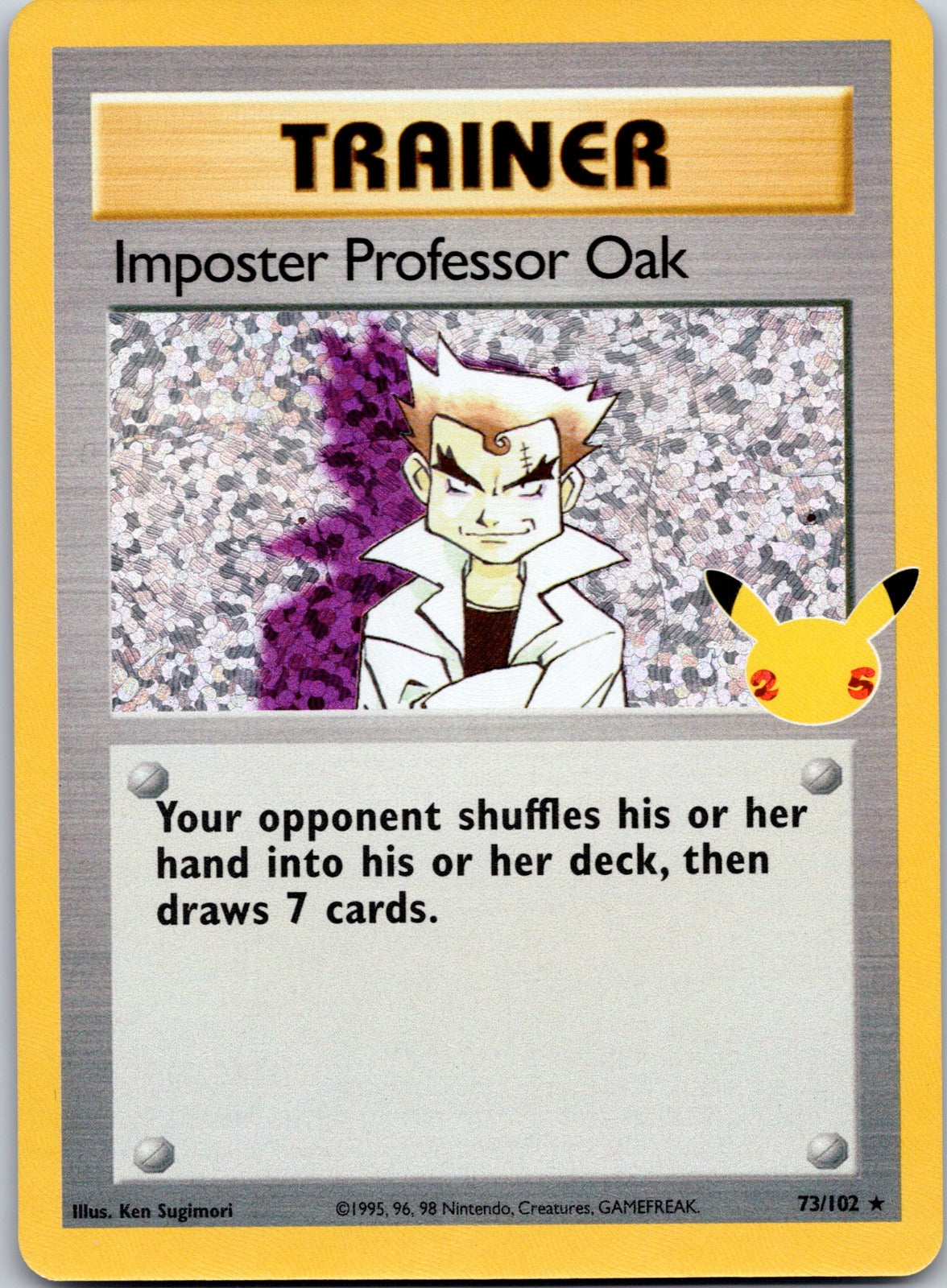 Imposter Professor Oak 73/102 Celebrations: Classic Collection (Ken Sugimori)